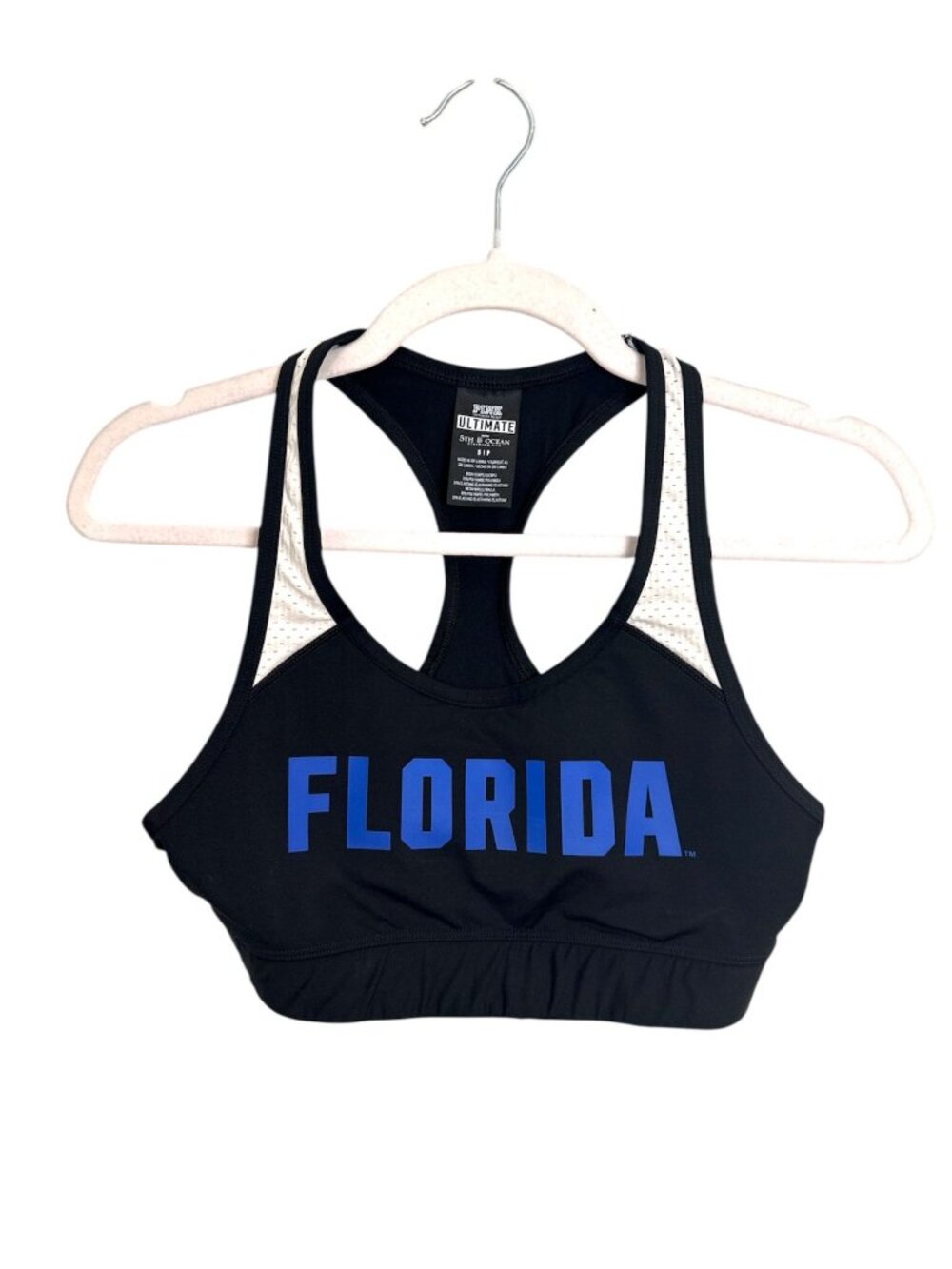 Victoria's Secret PINK x 5th & Ocean Florida Gators Sports Bra Small, NWOT